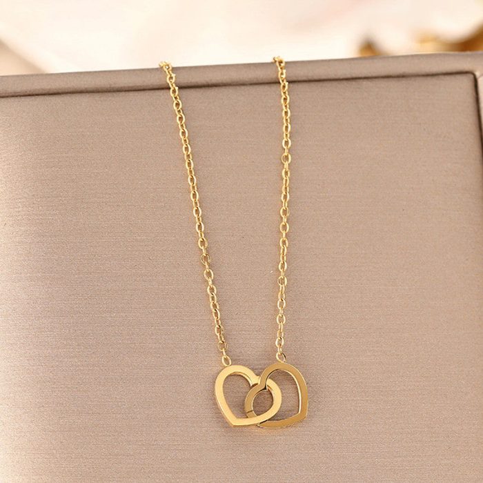 Gold-Plated Anti Tarnish Heart Themed Pendant - Image 8