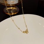 Gold-Plated Anti Tarnish Infinity Bow Pendant - Image 8
