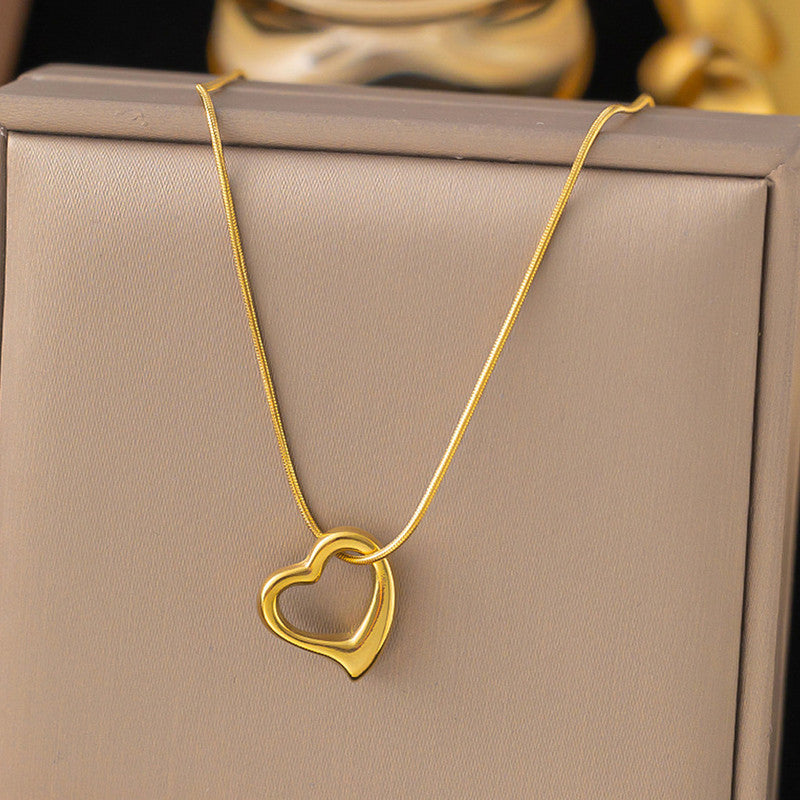 Gold-Plated Anti Tarnish Heart Themed Pendant - Image 1