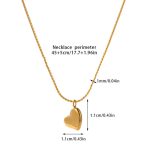 Gold-Plated Anti Tarnish Heart Themed Pendant - Image 5