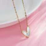 Gold-Plated Anti Tarnish Heart Themed MOP Pendant - Image 7