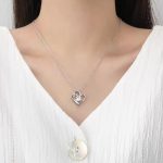 Silver Plated Anti Tarnish American Diamond Studded Heart Themed Pendant - Image 4