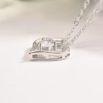 Silver Plated Anti Tarnish American Diamond Studded Heart Themed Pendant - Image 8