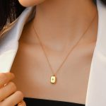Gold-Plated Anti Tarnish Gold-Toned Star themed Geometric Pendant - Image 3