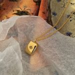 Gold-Plated Anti Tarnish Gold-Toned Star themed Geometric Pendant - Image 8