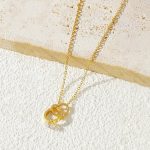 Gold Plated Stainless Steel Anti Tarnish Heart Themed Pendant For Women - Image 2