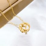 Gold Plated Stainless Steel Anti Tarnish Heart Themed Pendant For Women - Image 3