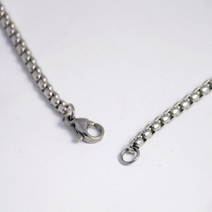 Silver Plated Stainless Steel Anti Tarnish Triple Rings Circular Pendant For Men - Image 6