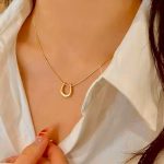 Gold-Plated Stainless Steel Anti Tarnish Geometric Shaped Pendant For Women - Image 2