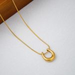 Gold-Plated Stainless Steel Anti Tarnish Geometric Shaped Pendant For Women - Image 5