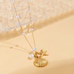 Gold Plated Anti Tarnish Stainless Steel Star Fish Themed Pendant - Image 3