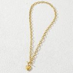 Gold Plated Anti Tarnish Stainless Steel Heart Themed Pendant - Image 7