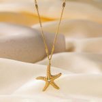Gold Plated Anti Tarnish Stainless Steel Star Themed Pendant - Image 3