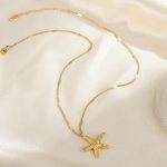 Gold Plated Anti Tarnish Stainless Steel Star Themed Pendant - Image 8