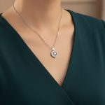 Silver Plated Stainless Steel American Diamond Studded Anti Tarnish Heart Themed Pendant - Image 3