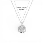 Silver Plated Stainless Steel American Diamond Studded Anti Tarnish Heart Themed Pendant - Image 4