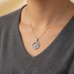Silver Plated Stainless Steel American Diamond Studded Anti Tarnish Evil Eye Themed Pendant - Image 4