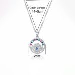 Silver Plated Stainless Steel American Diamond Studded Anti Tarnish Evil Eye Themed Pendant - Image 5
