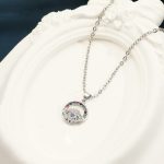 Silver Plated Stainless Steel American Diamond Studded Anti Tarnish Evil Eye Themed Pendant - Image 7