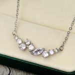 Silver Plated Anti Tarnish American Diamond Studded Contemporary Pendant - Image 2