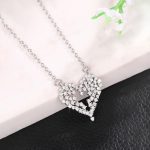 Silver Plated Anti Tarnish American Diamond Studded Heart Themed Pendant - Image 6