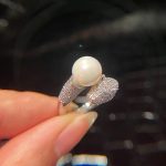 Silver Plated Anti Tarnish Pearl Studded Silver Jaguar Themed Finger Ring - VAIRAVI