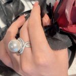 Silver Plated Anti Tarnish Pearl Studded Contemporary Styled Finger Ring - VAIRAVI