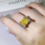 Silver Plated Anti Tarnish American Diamond Crushed Ice Cut Contemporary Finger Ring - VAIRAVI