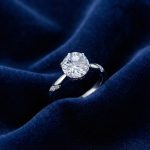 Silver Plated American Diamond Crushed Ice Cut White Circular Contemporary Finger Ring - Image 6