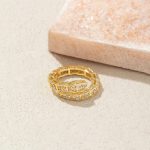 Gold Plated Anti Tarnish Stainless Steel Snake Themed Adjustable Finger Ring - Image 5