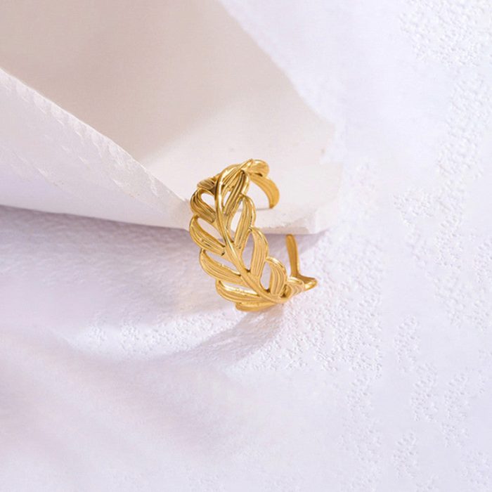 Gold-Plated Contemporary Adjustable Ring - Image 6