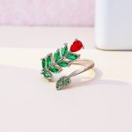 Silver-Plated Multicolor Contemporary Adjustable Ring - Image 6