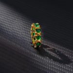 Gold-Plated Green Square ADs Adjustable Ring - Image 5