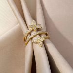 Gold Plated Butterfly Shaped Adjustable Ring - Image 4