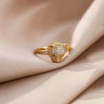 Gold Plated Contemporary Style Jaguar Themed Adjustable Ring - Image 6