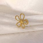 Gold Plated Floral Themed Adjustable Ring - Image 8