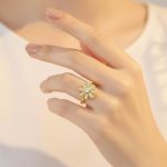 Gold Plated Star Shaped Rotatable Adjustable Ring - Image 3