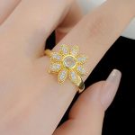 Gold Plated Star Shaped Rotatable Adjustable Ring - Image 9