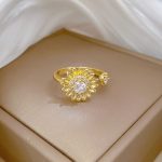 Gold Plated Star Shaped Rotatable Adjustable Ring - Image 4