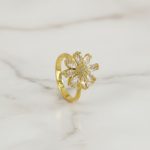 Gold Plated Star Shaped Rotatable Adjustable Ring - Image 7