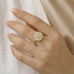 Gold Plated Star Shaped Rotatable Adjustable Ring - Image 3