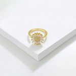 Gold Plated Star Shaped Rotatable Adjustable Ring - Image 5