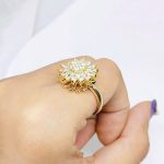 Gold Plated Star Shaped Rotatable Adjustable Ring - Image 6