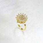Gold Plated Star Shaped Rotatable Adjustable Ring - Image 8