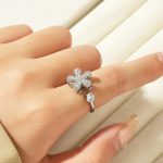 Silver Plated Star Shaped Rotatable Adjustable Ring - Image 3