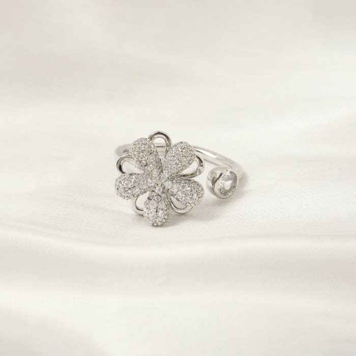 Silver Plated Star Shaped Rotatable Adjustable Ring - Image 6