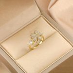 Gold Plated Star Shaped Rotatable Adjustable Ring