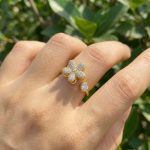 Gold Plated Star Shaped Rotatable Adjustable Ring - Image 2