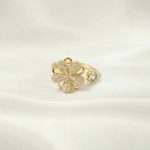 Gold Plated Star Shaped Rotatable Adjustable Ring - Image 6