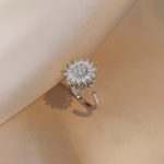 Silver Plated Star Shaped Rotatable Adjustable Ring - Image 4